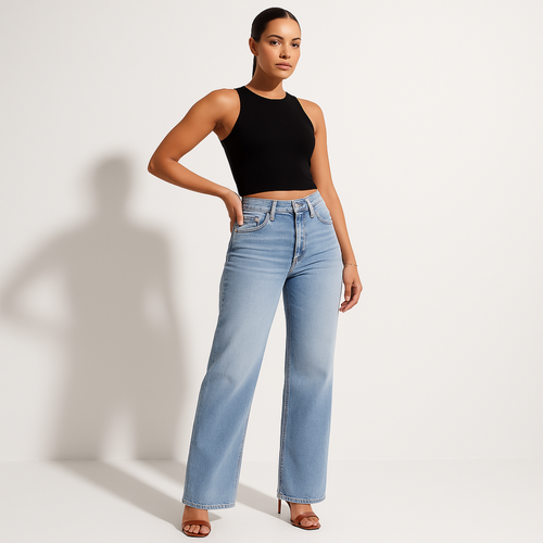Sanflori® Mid-low Rise Stretch Jeans